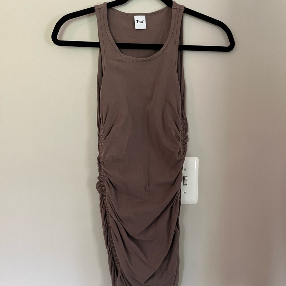 Aritzia TNA ruched dress